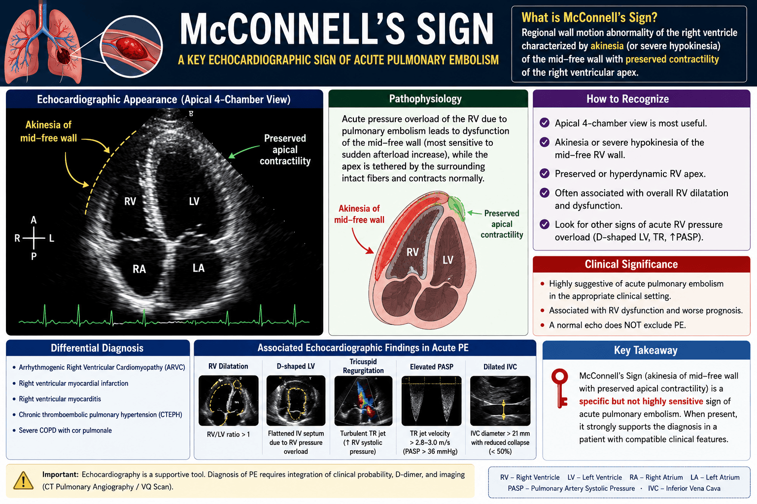 McConnell's Sign Echocardiography Guide