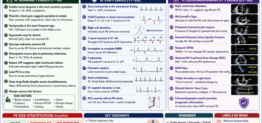 Pulmonary Embolism Clinical ECG and Echocardiography
